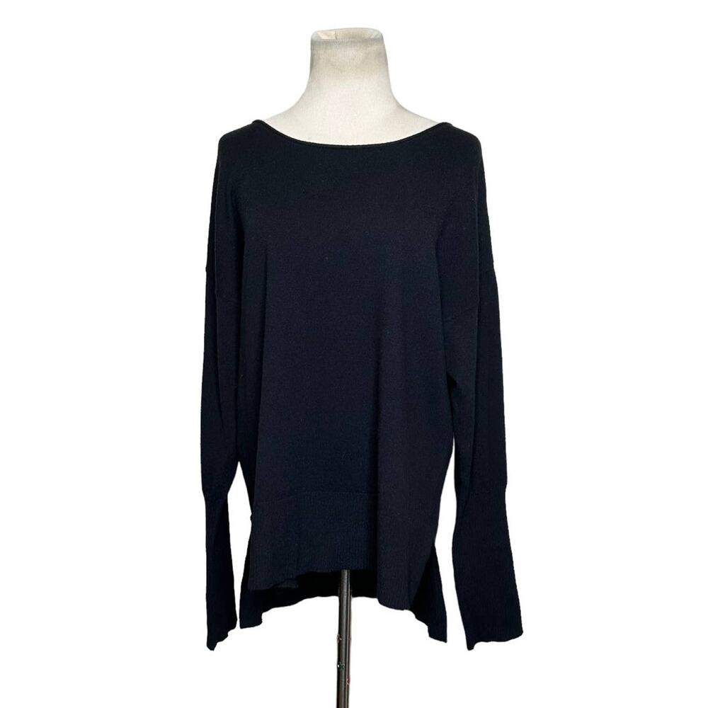 Felina black long sleeves tunic sweater size XL